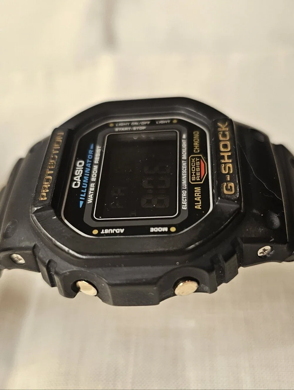 Casio G-Shock DW-5600 Bezel with DW 5025 Case Men's Black Digital Watch- 42mm